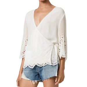 NWOT All Saints Zariah LS Top - Size 6